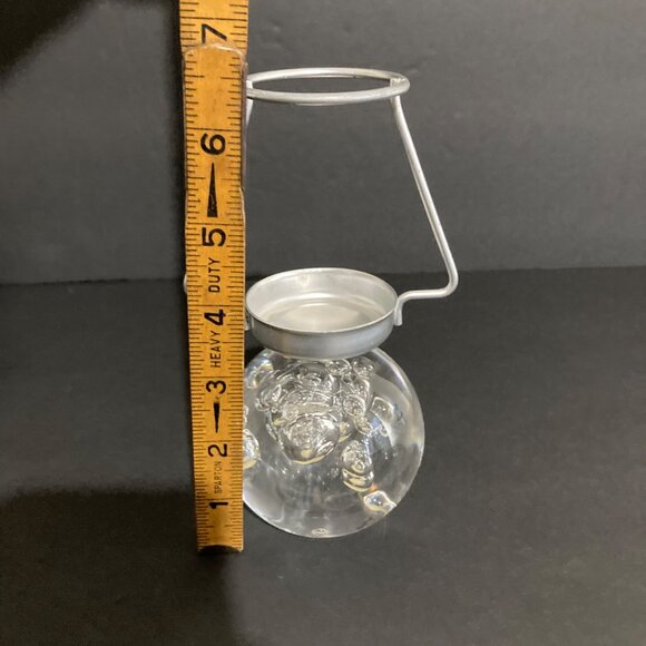 Vintage Lucite Acrylic Bubble Orb Tea Light Candle Holder - Picture 7 of 8